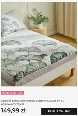 Home&You Komplet pościeli z mikrofibry Leander 160x200 cm z 2 poszewkami 70x80 home & you oferta
