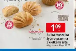 E.Leclerc Bułka muszelka żytnio-pszenna z kiełkami żyta La Lorraine oferta