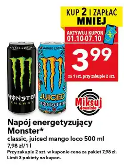 Lewiatan Napój energetyzujący Monster juiced mango loco oferta