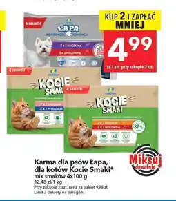 Lewiatan Karma dla psów Łapa z dziczyzną i z wołowiną 4-pak oferta