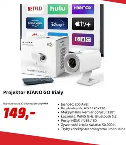 Media Markt Projektor Kiano Go biały oferta