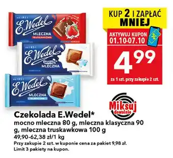 Czekolada E.Wedel mocno mleczna