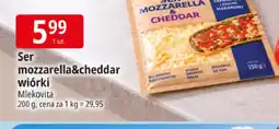 E.Leclerc Ser mozzarella & cheddar wiórki Mlekovita oferta