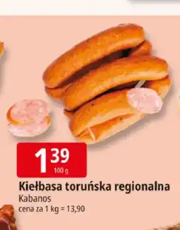 E.Leclerc Kiełbasa toruńska regionalna Kabanos oferta