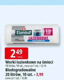 E.Leclerc Worki łazienkowe na śmieci 18 l Elembat oferta
