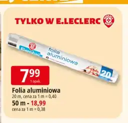E.Leclerc Folia aluminiowa 50 m Elembal oferta