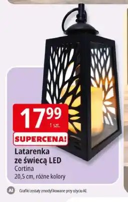 E.Leclerc Latarenka ze świecą LED Cortina 20,5 cm oferta