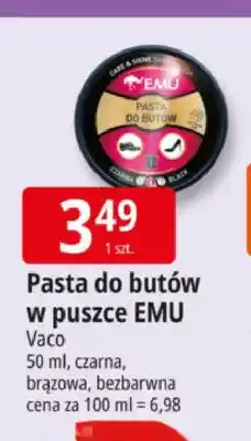 E.Leclerc Pasta do butów w puszce czarna EMU oferta