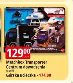 E.Leclerc Matchbox Transporter Centrum dowodzenia Mattel oferta