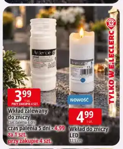 E.Leclerc Wkład zalewany do zniczy czas palenia 4 dni Luks oferta