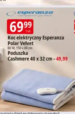 E.Leclerc Koc elektryczny Esperanza Polar Velvet 150x80 cm oferta