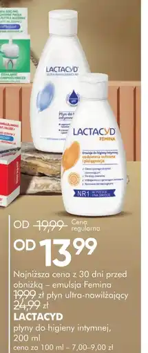 SuperPharm Emulsja do higieny intymnej Lactacyd oferta