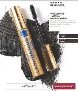 Avon Tusz Geniusz - wersja wodoodporna Blackest Black Avon oferta