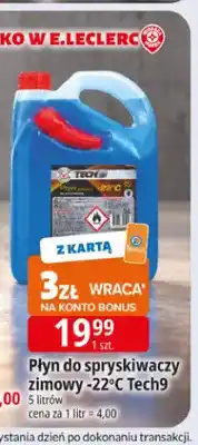 E.Leclerc Płyn do spryskiwaczy zimowy -22°C Tech9 oferta
