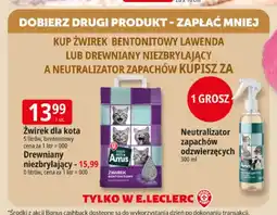 E.Leclerc Żwirek dla kota bentonitowy lawenda Tous Mes Amis oferta
