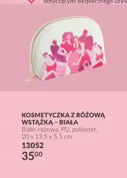 Avon Kosmetyczka z różową wstążką biała Avon oferta