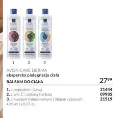 Avon Balsam do ciała z peptydem i kawą Avon Care Derma oferta