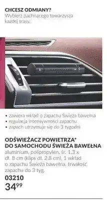 Avon Odświeżacz powietrza do samochodu Świeża bawełna oferta