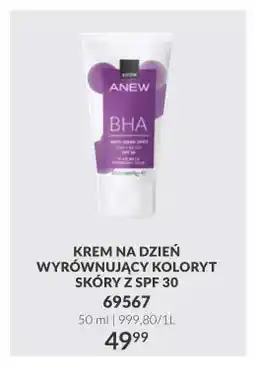 Avon Krem na dzień wyrównujący koloryt skóry z SPF 30 Anew oferta