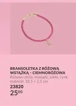Avon Bransoletka z różową wstążką ciemnoróżowa Avon oferta