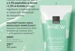 Avon Multipeptydowy krem regulująco-nawilżający Avon Anew oferta
