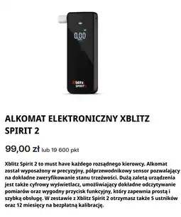 Orlen Alkomat elektroniczny Xblitz Spirit 2 oferta