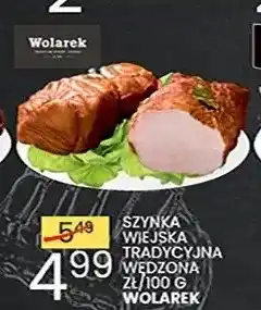 Wafelek Szynka wiejska tradycyjna wędzona Wolarek oferta