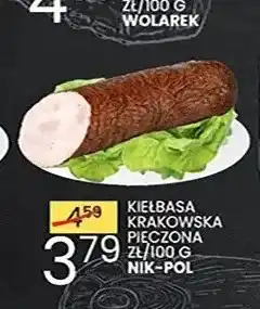 Wafelek Kiełbasa krakowska pieczona Nik-Pol oferta