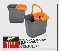 Wafelek Wiadro z wyciskaczem Simple Clean 10 l Ravi oferta