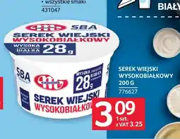 Selgros Serek wiejski wysokobiałkowy SBA Mlekovita oferta