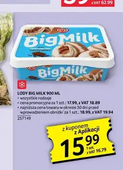 Selgros Lody Big Milk oferta