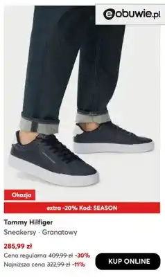 eobuwie Sneakersy granatowe Tommy Hilfiger oferta