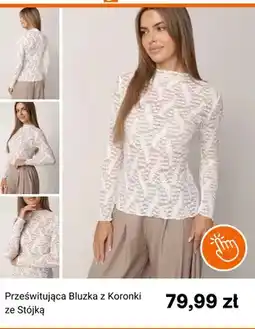 Born2be Prześwitująca bluzka z koronki ze stójką Born2be oferta