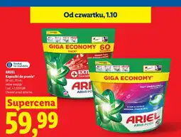 Lidl Kapsułki do prania Ariel Allin1 Pods Extra Stain Removal 60-pak oferta
