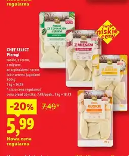 Lidl Pierogi z serem Chef Select oferta