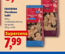 Lidl Piernikowe ludki z czekoladą gorzką Favorina oferta