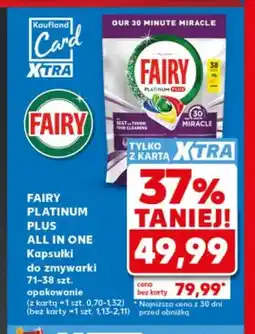 Kaufland Kapsułki do zmywarki Fairy Platinum Plus All in One oferta