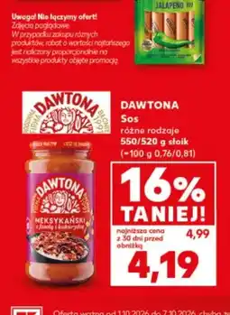 Kaufland Sos różne rodzaje Dawtona oferta