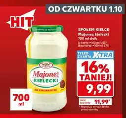 Kaufland Majonez kielecki Społem Kielce oferta