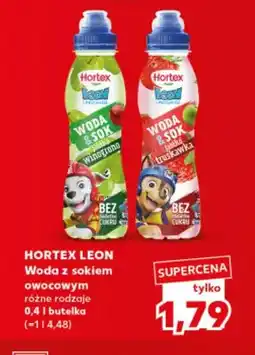 Kaufland Woda z sokiem owocowym jabłko winogrono Hortex Leon oferta