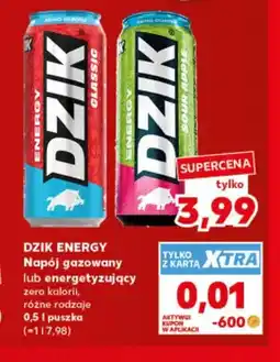 Kaufland Napój energetyzujący Classic zero kalorii Dzik Energy oferta