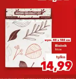 Kaufland Bieżnik liście 40x140 cm oferta