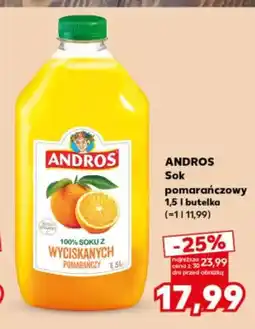 Kaufland Sok pomarańczowy Andros oferta