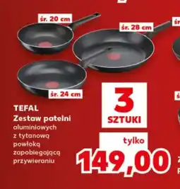 Kaufland Zestaw patelni aluminiowych 3-pak Tefal oferta