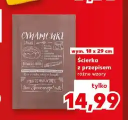 Kaufland Ścierka z przepisem 18x29 cm oferta