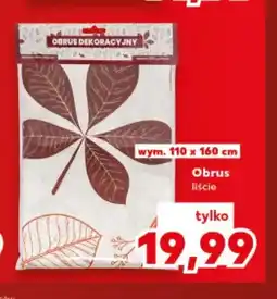 Kaufland Obrus liście 110x160 cm oferta