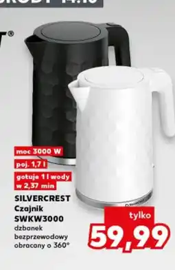 Kaufland Czajnik SWKW3000 dzbanek bezprzewodowy obracany o 360° 1,7 l Silvercrest oferta