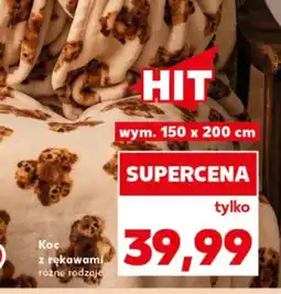 Kaufland Koc z rękawami 150x200 cm oferta