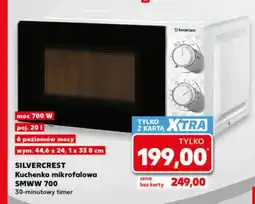 Kaufland Kuchenka mikrofalowa Smww 700 20 l 30-minutowy timer Silvercrest oferta
