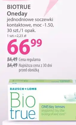 Hebe Biotrue Oneday jednodniowe soczewki kontaktowe oferta